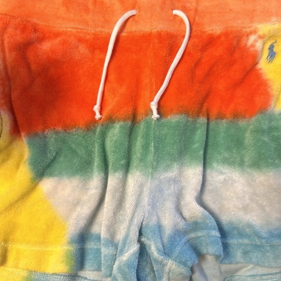 NWT POLO Ralph Lauren Tie-Dye Drawstring Terry Short small - Picture 4 of 5